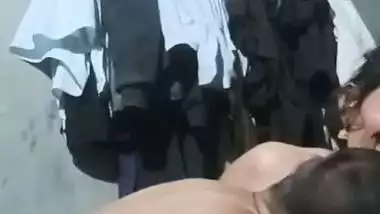 Rajasthani old man porn with his wife in the bed