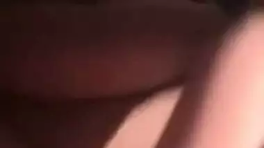 Cute girl showing boob pussy and asshole