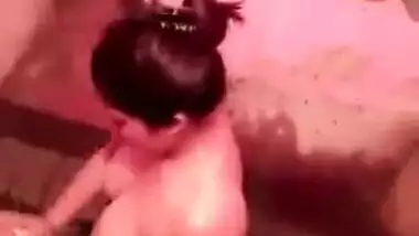 After sex chubby Desi cutie washes XXX body while neighbor spies on her