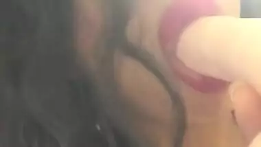 Horny Desi Sucks Dildo