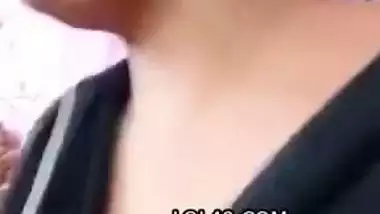 Lonely wife in relationship with lover goes nude