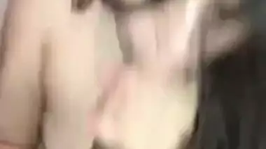 Desi bitch eating cum after heavy dick sucking