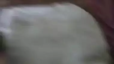 Pressing sweet mature maid boob