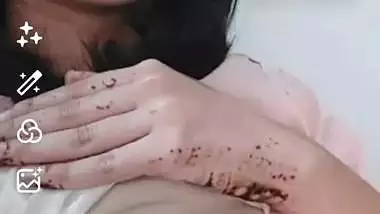 First time topless video making of hot girlfriend