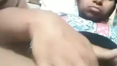 Sexy Indian girl Fingering Selfie