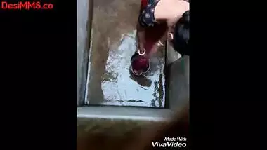 Hot Tits Of Village Bhabhi While Showering