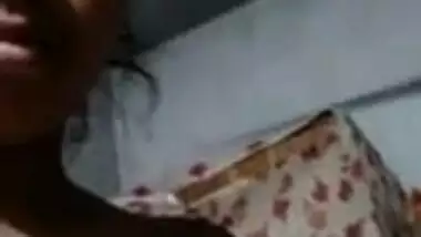 Village girl making video for lover