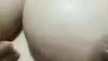 Big Boob Keralite aunty selfie video taken for her secret lover