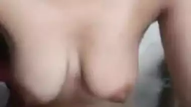 Cute Desi village girl displays her XXX assets being alone at home