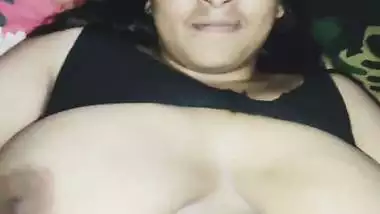 Busty milf opposes but enjoys being fingered by her Devar