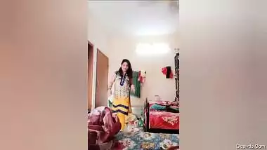 Desi girl getting ready