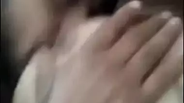 Mustached Indian man greedily worships beautiful wife's nipples