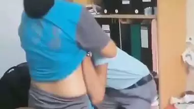 Office trainee boob sucking video