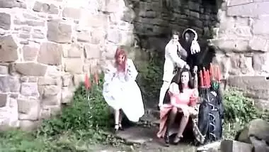 Juicy ebony pussy gets exploited outdoors by horny white dude