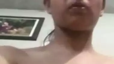 Punjabi girl topless video making for boyfriend