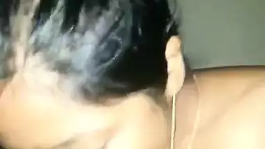 Honeymoon cock sucking video of local desi couple