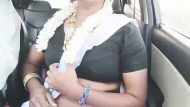 Indian bhabi car romance Telugu dirty talks.