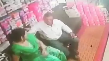 Desi tharki uncle Caught on CCTV