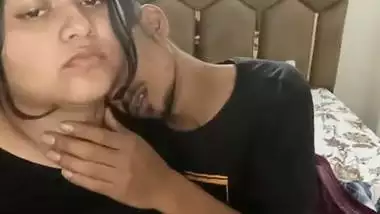 Newly married chubby wife naked cam sex with husband