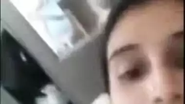 Horny housewife showin on video call